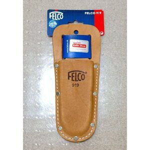 NEW Felco 919 Leather Holster Belt Mountable Tool Pouch for Pruning Shears Brown